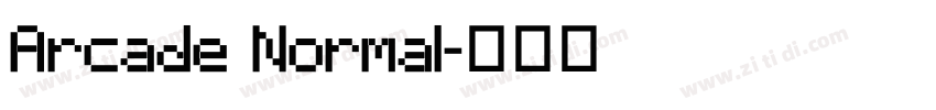 Arcade Normal字体转换